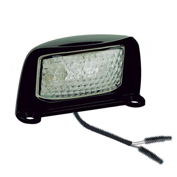 Luxtar LED Number Plate Light, Black, 2-Pin