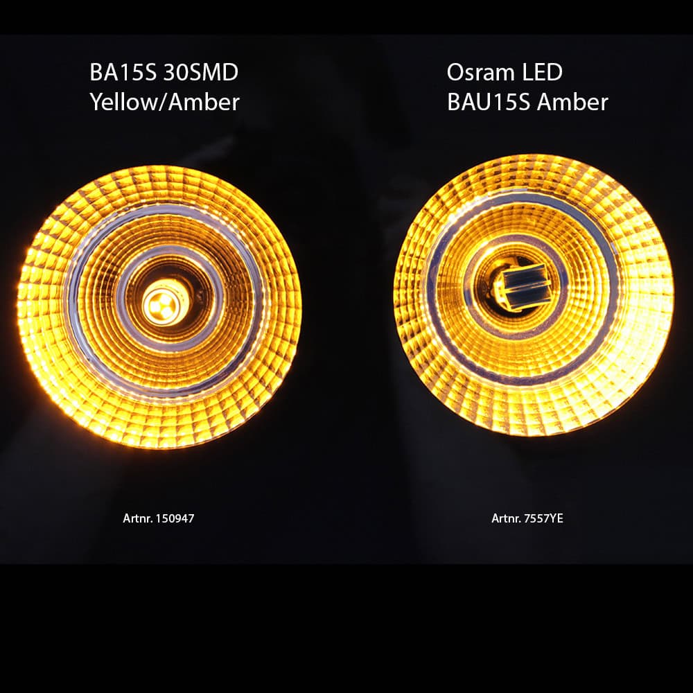 Luxtar BA15S 1156 LED Bulb, 30 SMD, 12-24 V, Amber - Bild 4