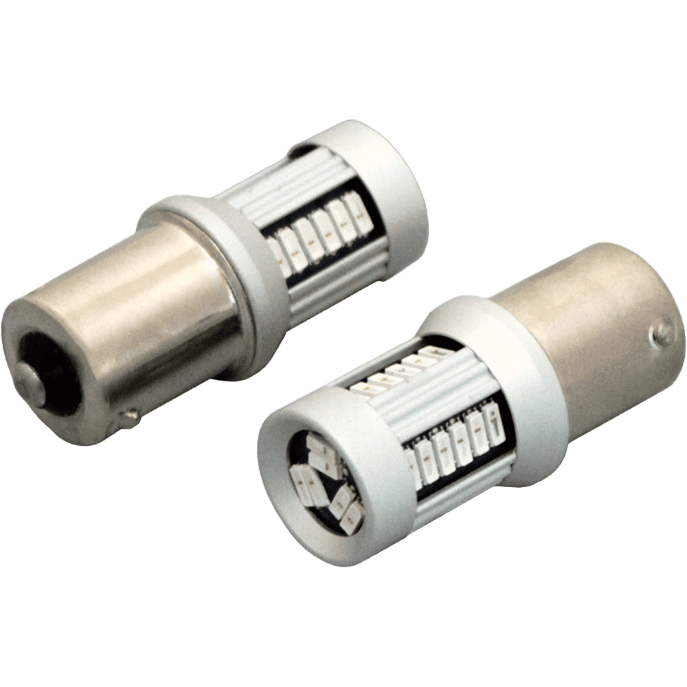 Luxtar BA15S 1156 LED Bulb, 30 SMD, 12-24 V, Amber