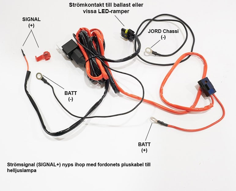 Relay Wiring Kit 9006, 1 light - Bild 2