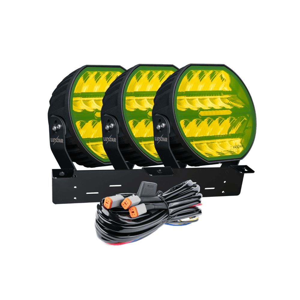 Stellar Black 3-Light Kit, Yellow