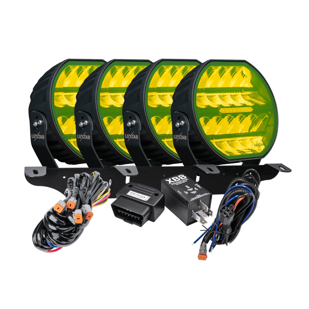 Stellar Black 4-Light Kit, Yellow CAN bus