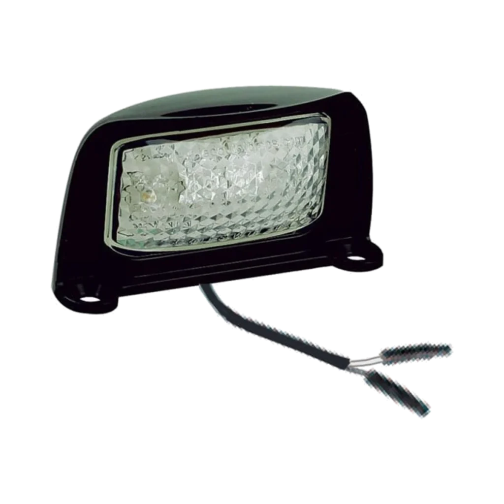 Luxtar LED Number Plate Light, Black, 2-Pin
