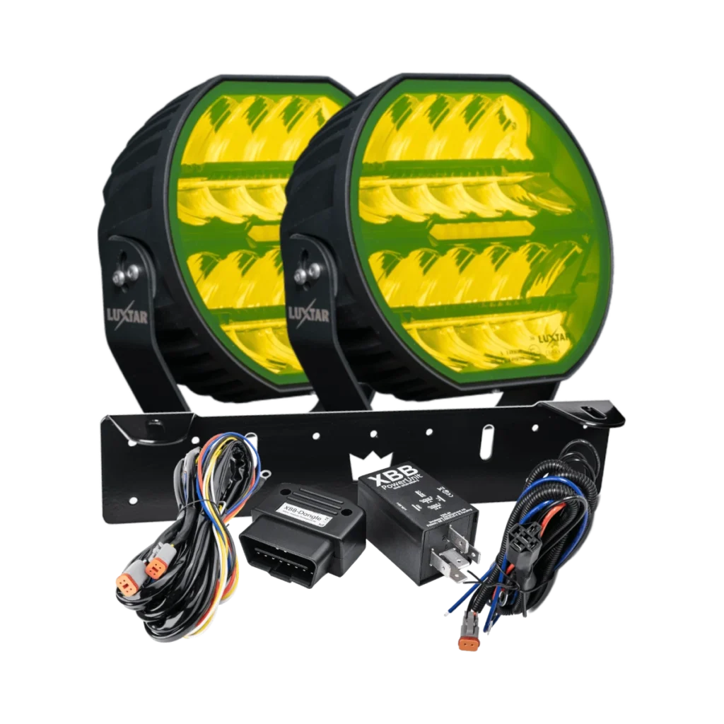 Stellar Black 2-Light Kit, Yellow CAN bus